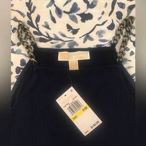 Michael Kors ~ Maxi Dress w/Chain Straps ~ Medium Petite ~ Navy ~ NWT